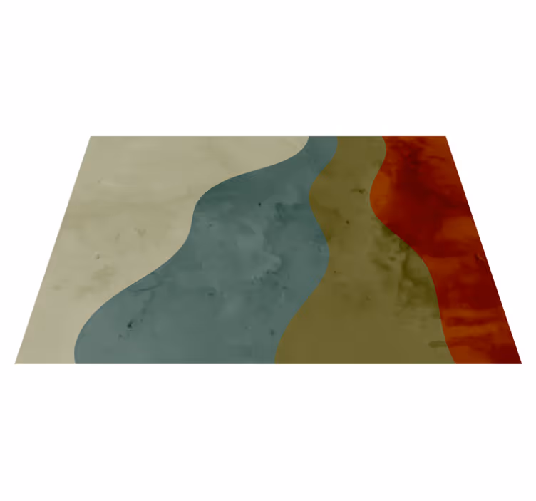 Med fire farger nordisk vinyl teppe - Tenstickers