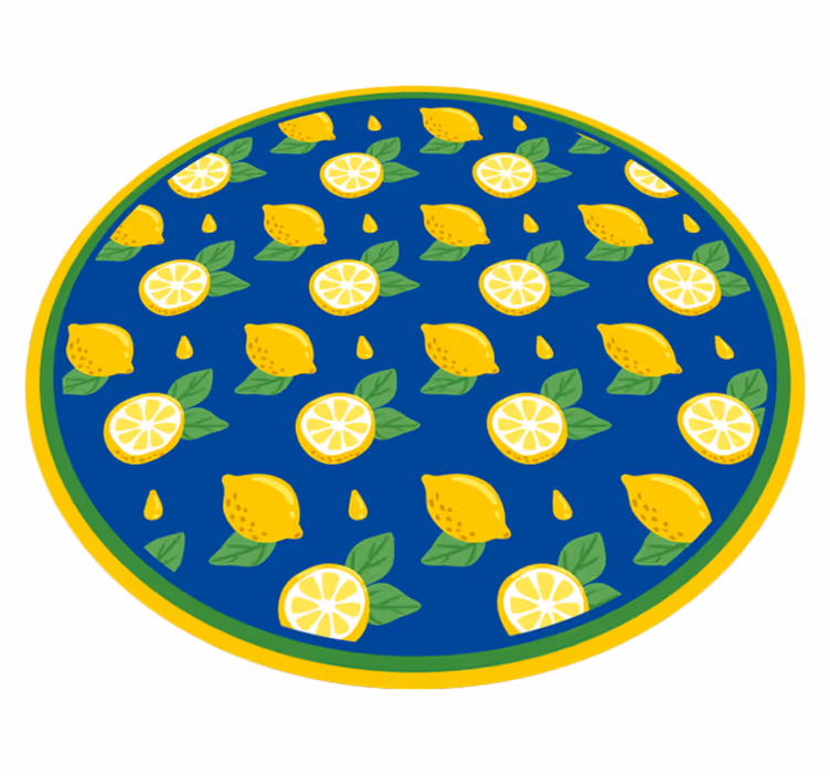 Sitrus sitron design vinyl teppe kjøkken - Tenstickers