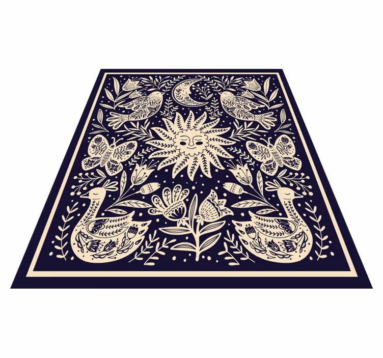 Himmelsk folkeharmoni vinyl teppe soverom - Tenstickers