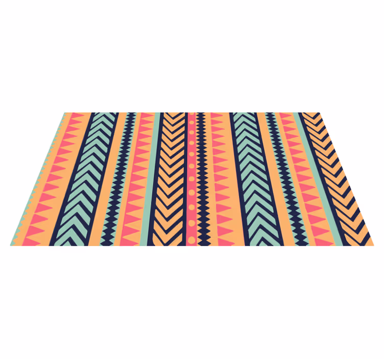 Levende geometriske striper teppe - Tenstickers