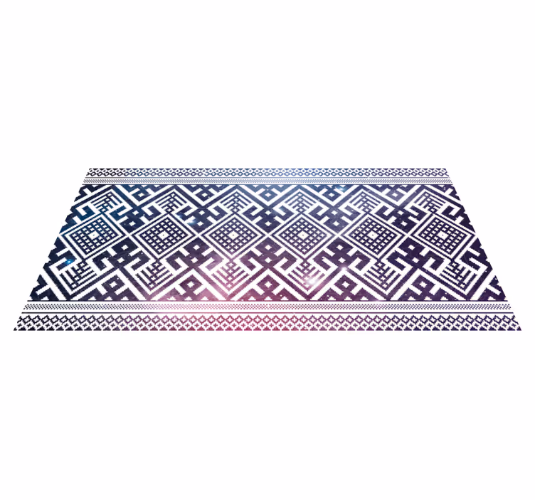 Galaxy stripes vinyl gulvteppe - Tenstickers