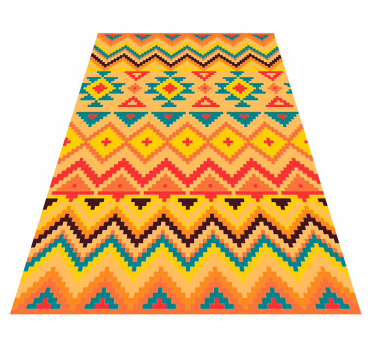 Stamme oransje striper teppe - Tenstickers
