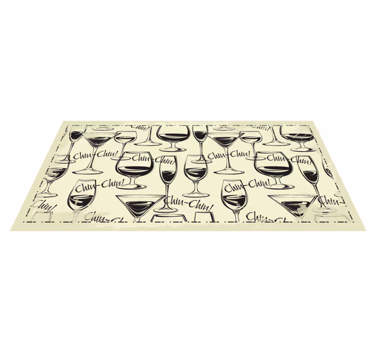 Glass vinfliser på kjøkkenet - Tenstickers