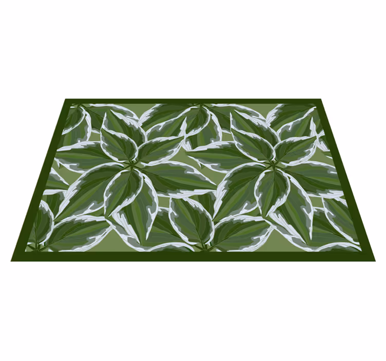 Tropiske nordiske planter vinylteppe - Tenstickers