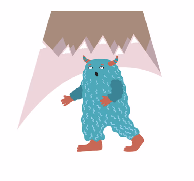 Nordisk monsterkarakter Vinyl teppe flere barn - Tenstickers