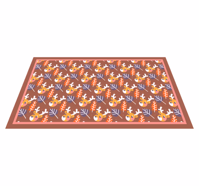 Design av babyhjort Jul vinyl teppe - Tenstickers