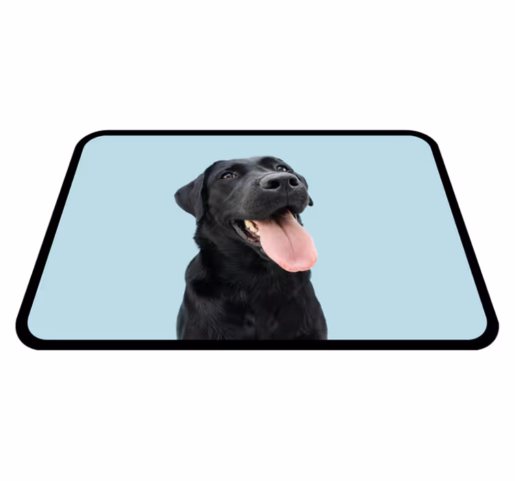 Smilende hund søt dyreteppe - Tenstickers