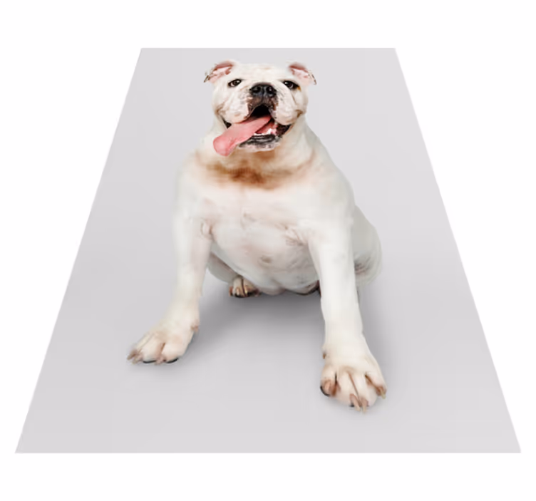 Hvit okse hundedyrteppe - Tenstickers