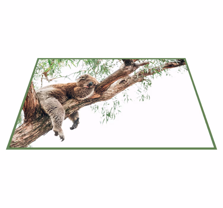 Sovende koala animal vinyl teppe - Tenstickers