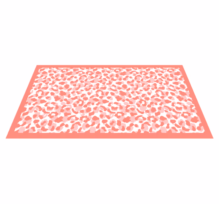 Mykt leopardmønster vinyl teppe dyreavtrykk - Tenstickers