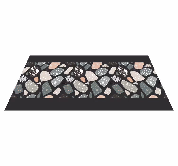 Fargerikt steinarrangement Vinyl teppe steiner - Tenstickers