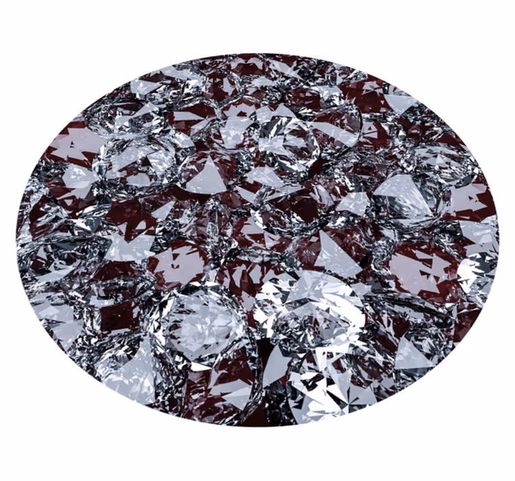 Diamant tekstur stein gulvfliser - Tenstickers