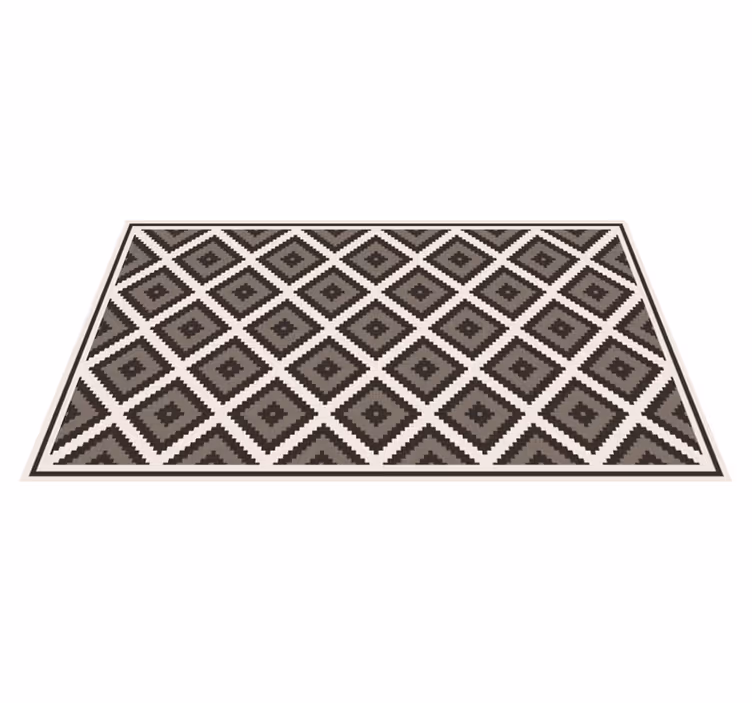 Diamant vintage vinyl teppe - Tenstickers