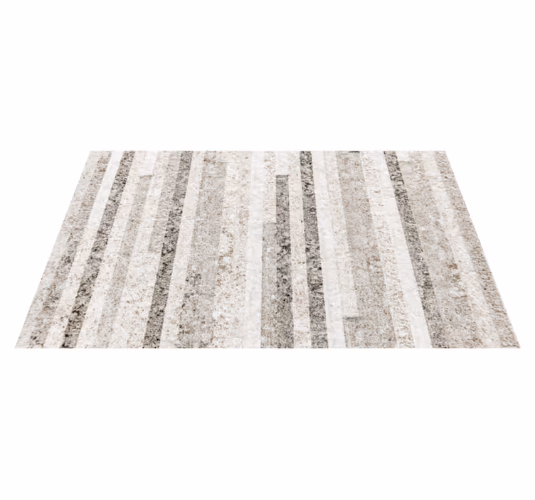 Marmor stripe vintage vinyl teppe - Tenstickers