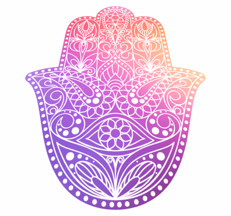 Vinyl teppe mandala hånddesignet - Tenstickers