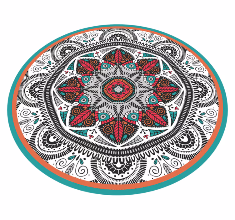 Store runde mandala kjøkken kjøkkenfliser - Tenstickers