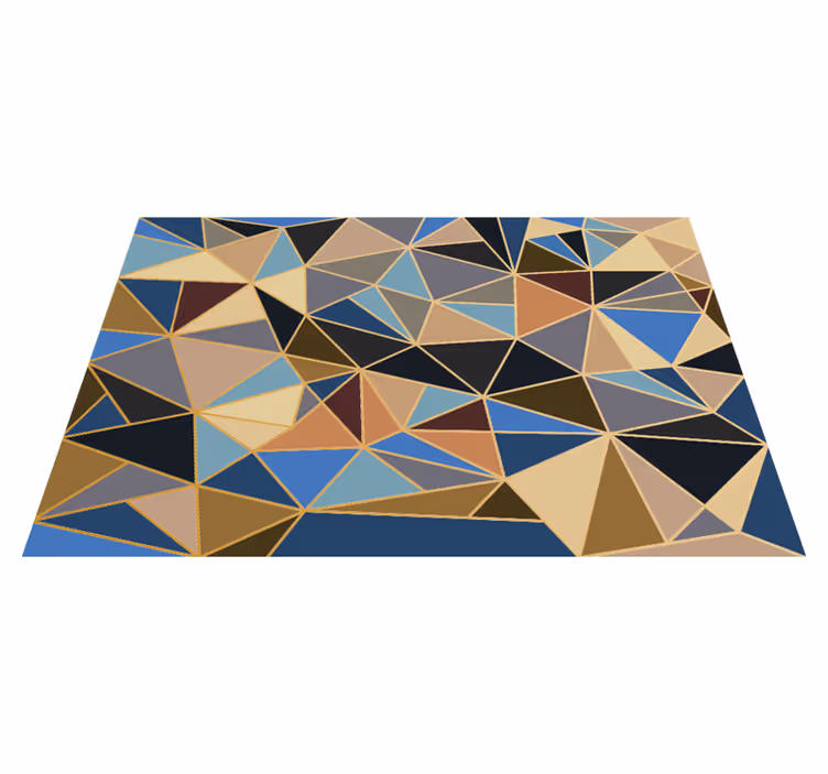 Geometriske flerfargede mosaikkfliser i mosaikk - Tenstickers
