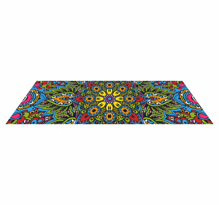 Flerfarget mandala mosaikkfliser - Tenstickers
