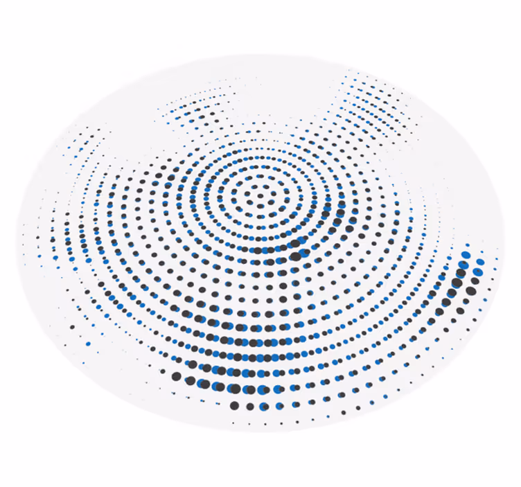Sort og blå dods mosaikk gulvfliser - Tenstickers