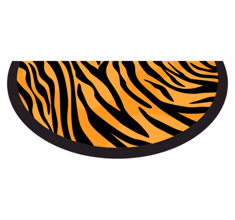 Tigerstriper design vinyl teppe dyreavtrykk - Tenstickers