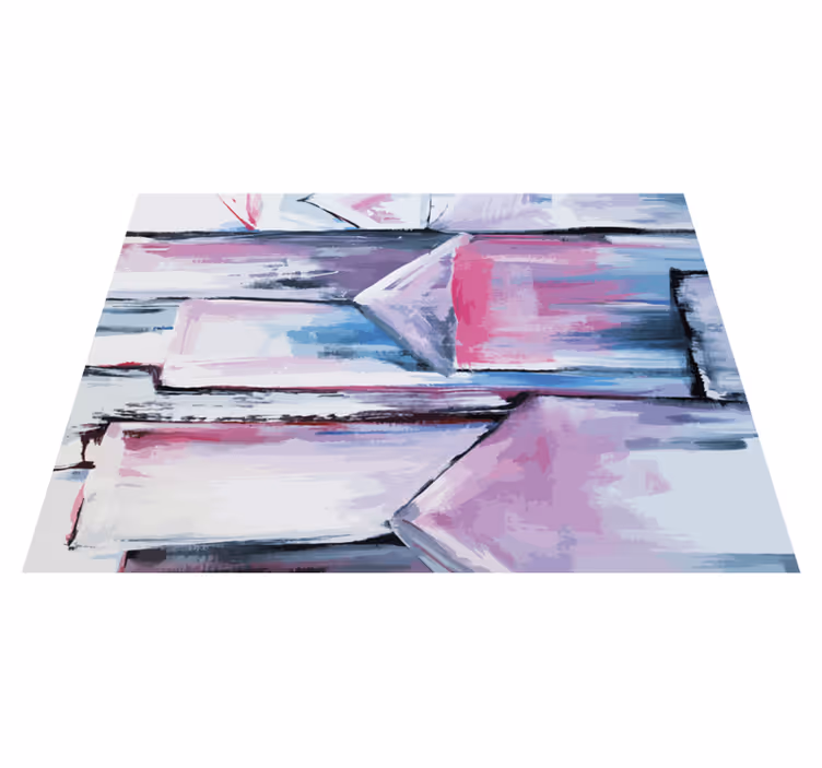 Abstrakte fargelag tekstur vinyl teppe - Tenstickers