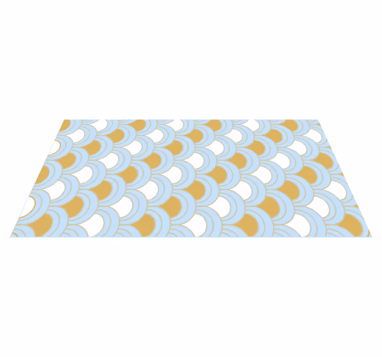Nordiske moderne geometriske mønster geometriske vinyl teppe - Tenstickers