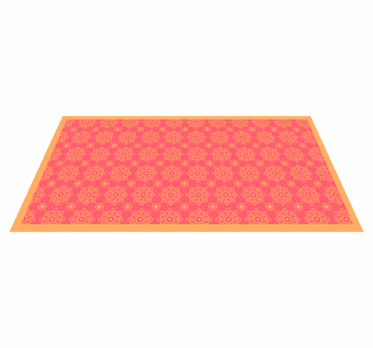 Sofistikerte rosa fliser vinyl teppe stue - Tenstickers