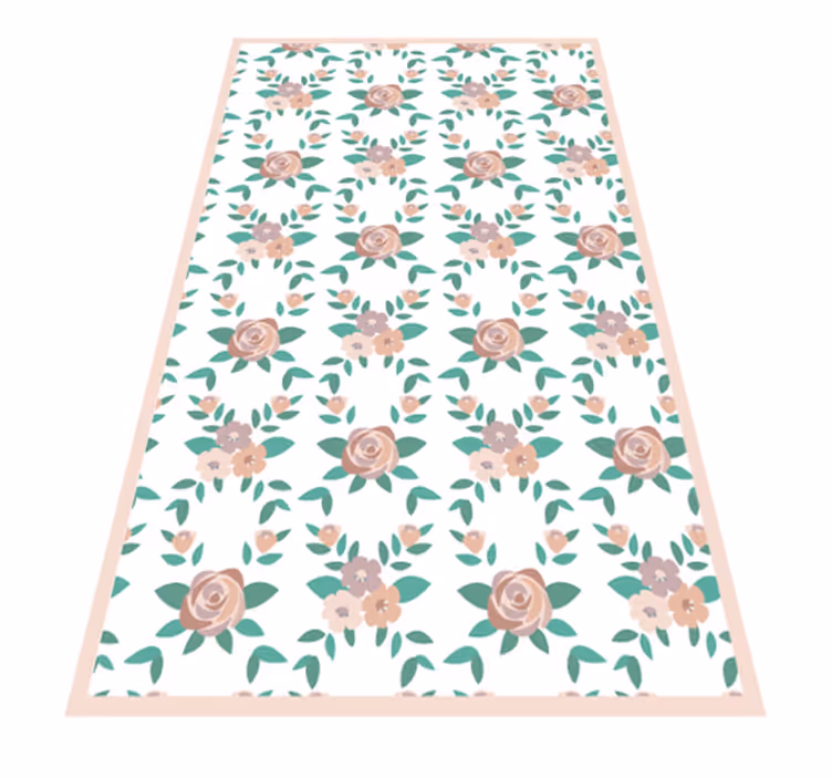 Whig rose area vinyl teppe mosaikk fliser - Tenstickers