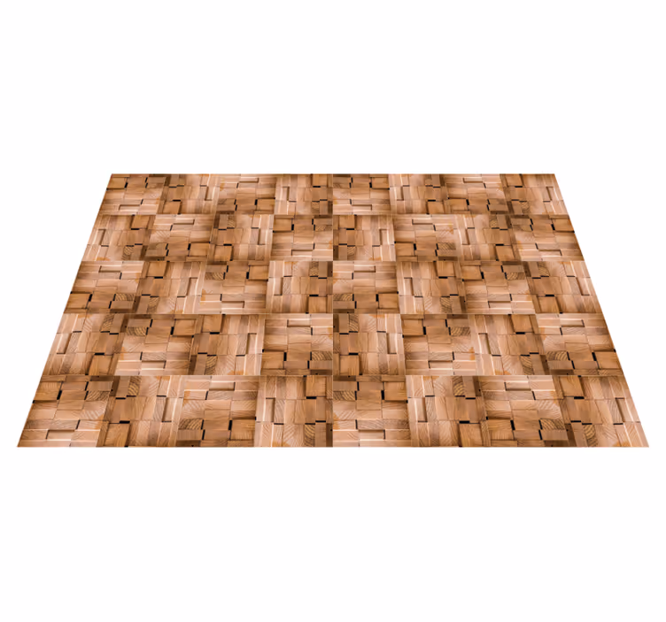 Naturlig teksturdesign vinyl teppe tre - Tenstickers