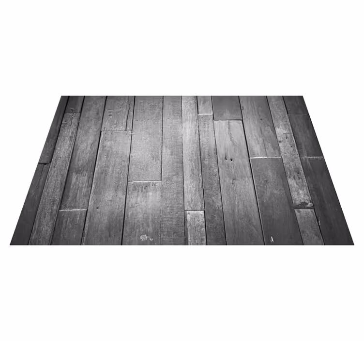 Original treplank 3d-effekt vinyl teppe - Tenstickers
