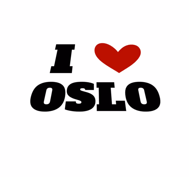 Jeg elsker oslo vinyl teppe sagn og tekster - Tenstickers