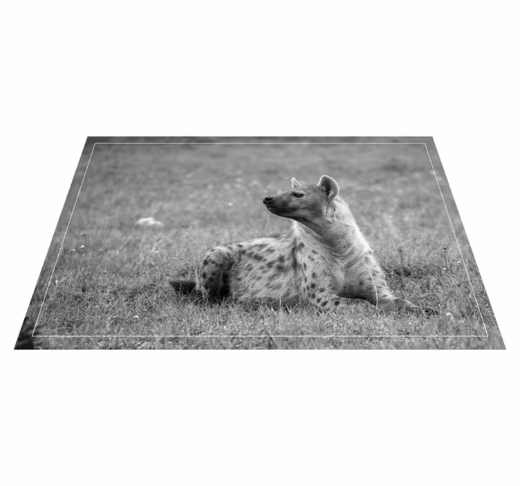 Dyr søt hyena dyr vinyl teppe - Tenstickers