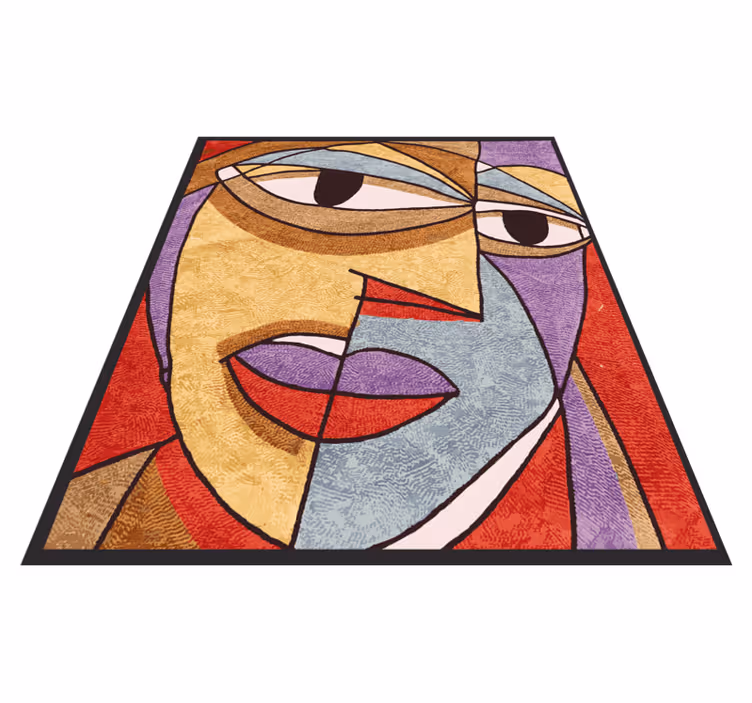 Moderne kunst geometrisk moderne vinyl teppe - Tenstickers