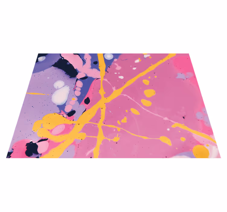 Moderne kunst fargerikt fargesprut vinyl teppe - Tenstickers