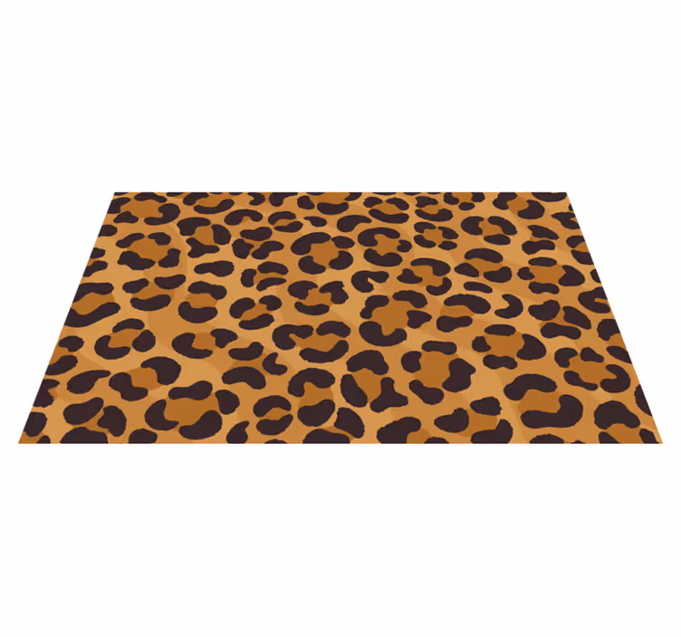 Jaguar skin animal print vinyl teppe - Tenstickers