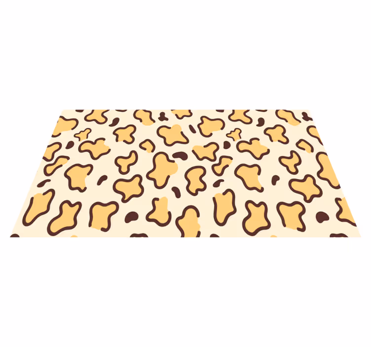 Giraff flekker dyreprint vinyl teppe - Tenstickers