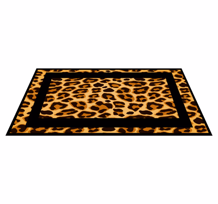 Klassisk oransje tiger dyretrykk vinyl teppe - Tenstickers