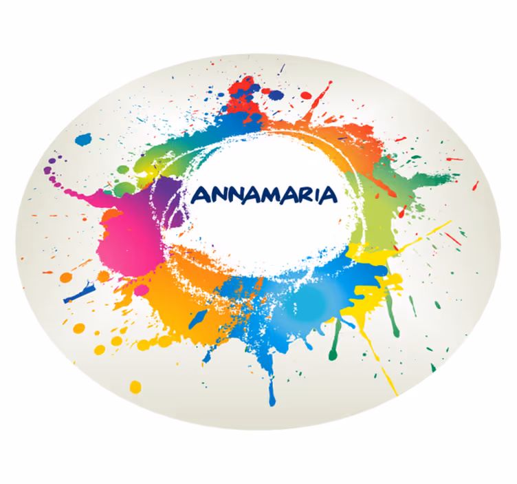 Sprut med navn vinyl teppe ungdom - Tenstickers