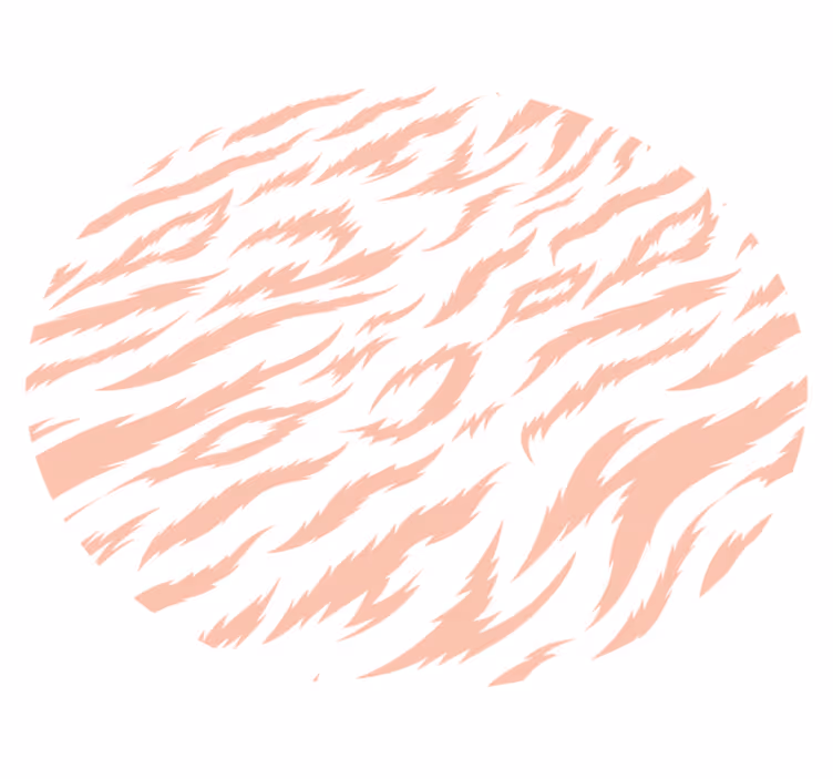 Rosa dyretrykk dyreprint vinyl teppe - Tenstickers