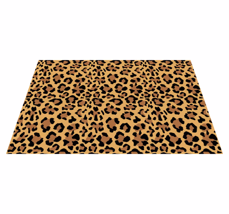 Leopardmønstret vinyl teppe dyreavtrykk - Tenstickers