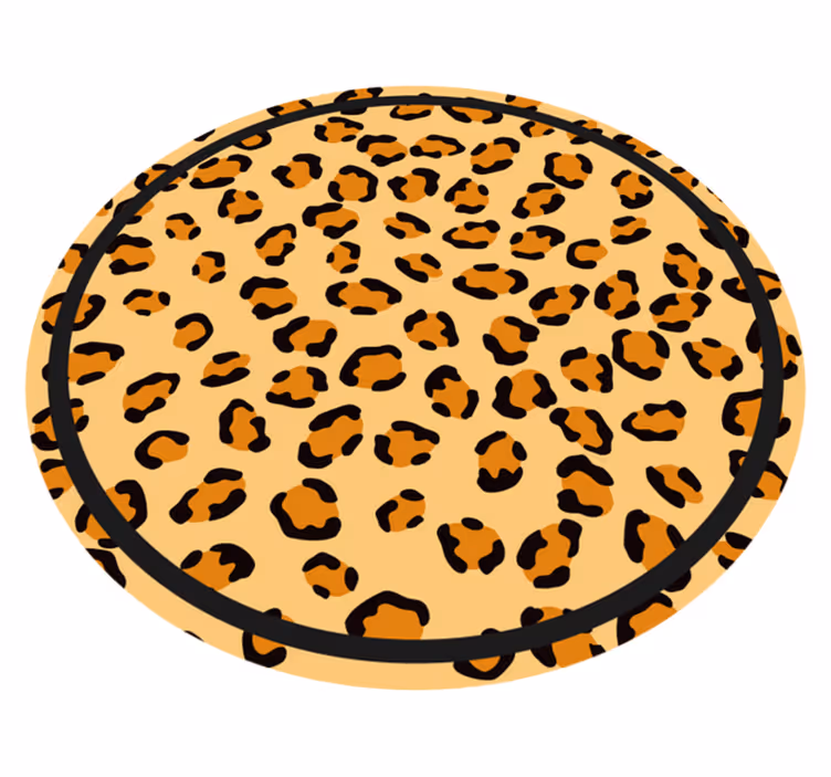 Cheetah skin animal print vinyl teppe - Tenstickers