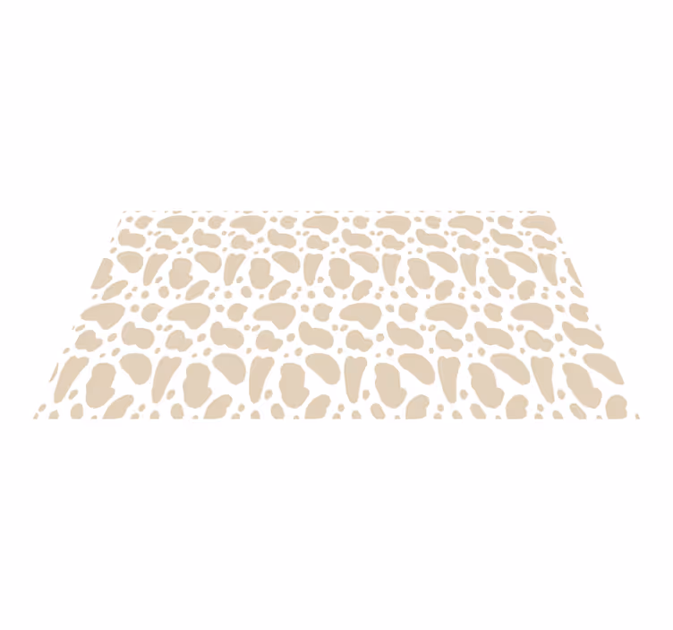 Barn giraffe dyretrykk vinyl teppe - Tenstickers
