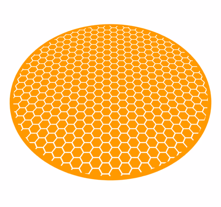 Honning kam soverom vinyl teppe - Tenstickers
