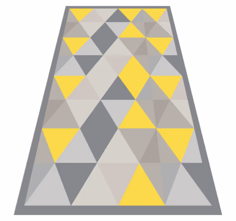 Pantone triangles nordisk vinyl teppe - Tenstickers