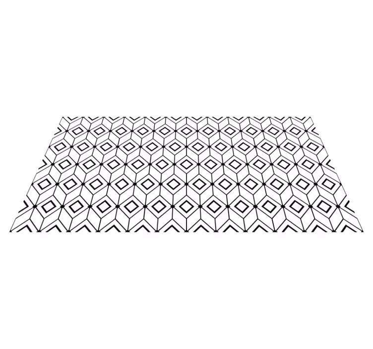 Athen geometrisk fliseffekt vinyl teppe - Tenstickers