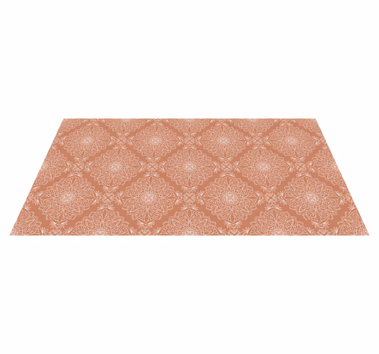 Terracotta fliseffekt vinyl teppe - Tenstickers