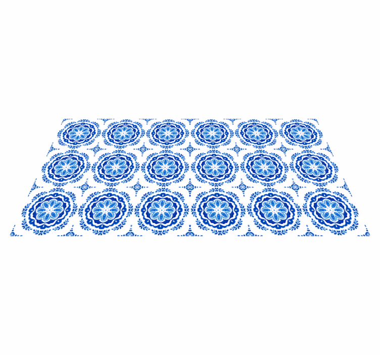 Naplesirkler fliseffekt vinyl teppe - Tenstickers