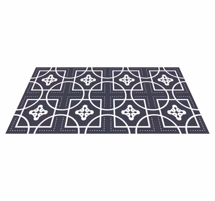 Formspill vinyl teppe geometrisk - Tenstickers