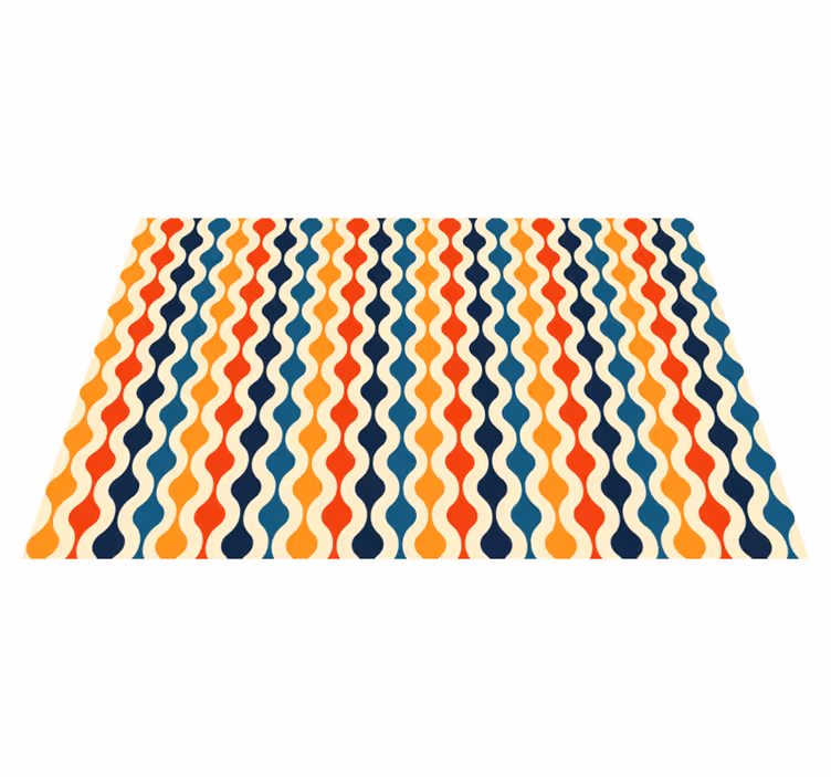 70-talls vintage vinyl teppe - Tenstickers