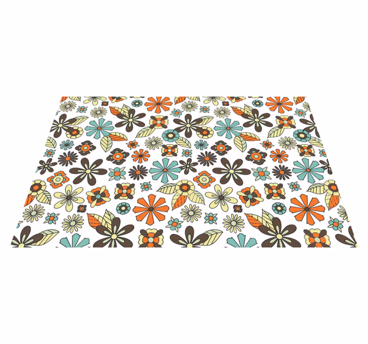 70-talls blomsterblomsterteppe - Tenstickers
